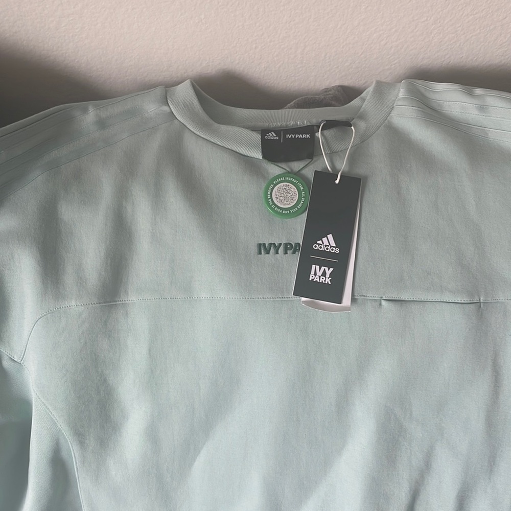Ivy Park for Adidas mint sweatshirt.  NWT.  Unisex large.